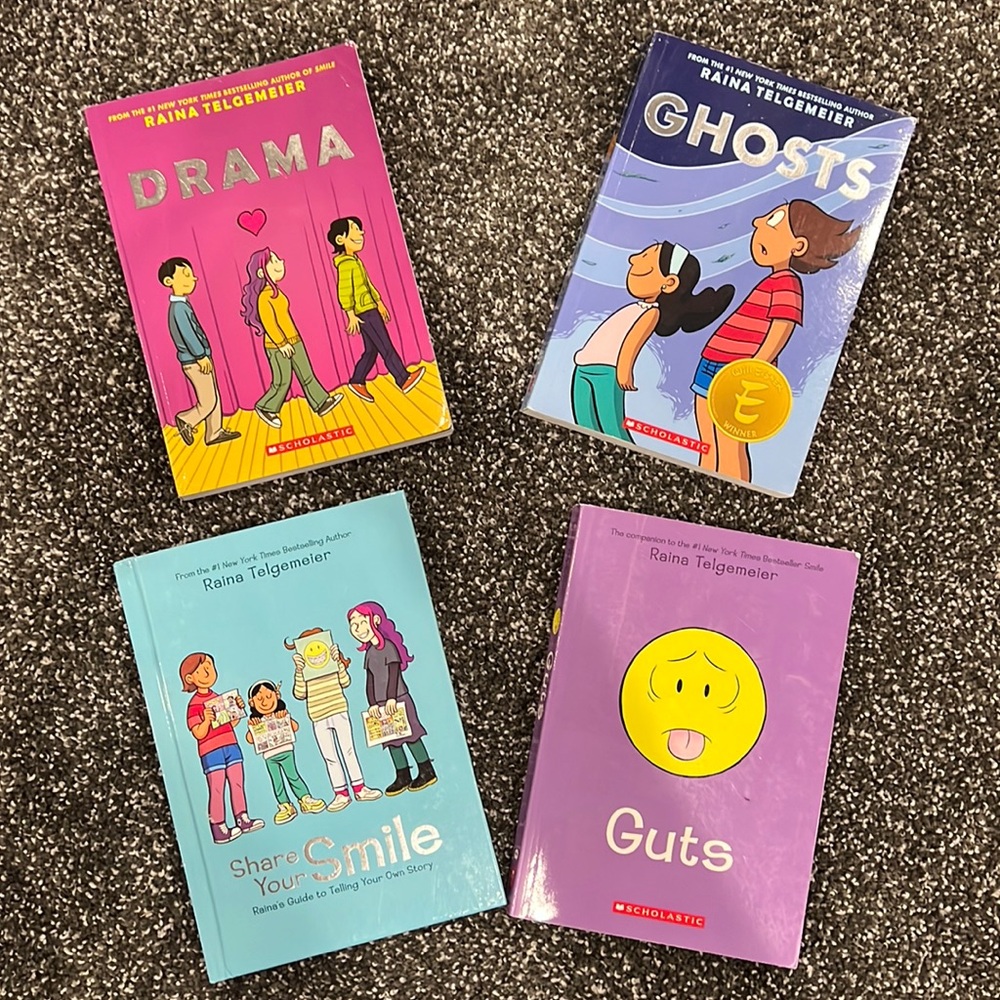 Drama Ghosts Guts Smile Raina Telgemeier Book Set